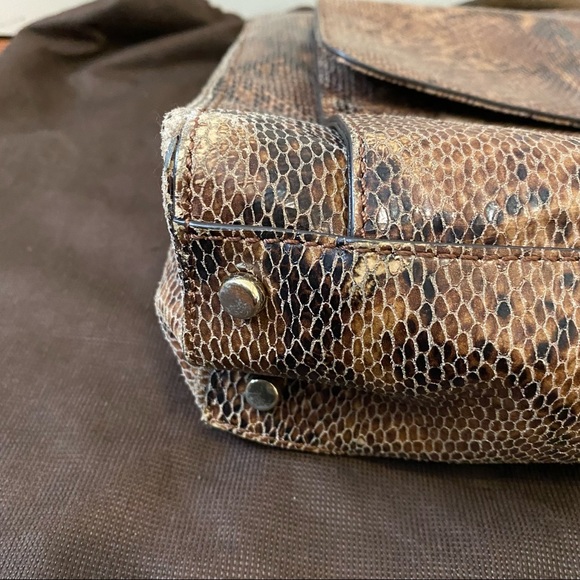 Authentic Kate Spade designer faux snake skin shoulder bag purse - Picture 5 of 11